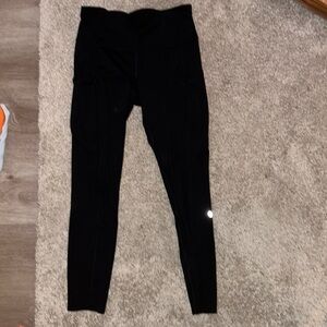 Black fast and free lululemon leggings